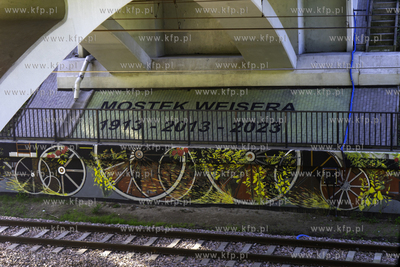 Nowy mural na linii PKM - Most WEISERA 1913 - 2013...