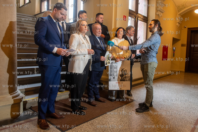 Konferencja radnych Wszystko dla Gdańska i Hanny Kosycarz,...