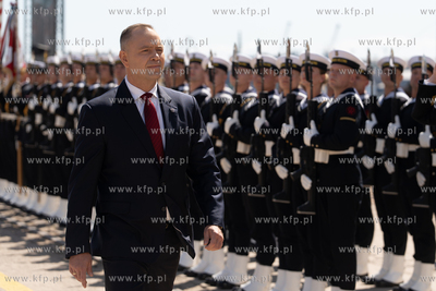 Stocznia Marynarki Wojennej PZG w Gdyni. Uroczystość...
