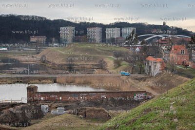 Gdańsk, Budowa objazdu Bramy Nizinnej. 19.01.2022...