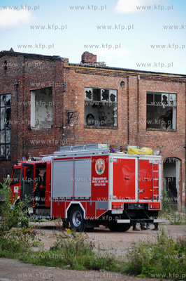 Gdansk. Zawalony strop w pustostanie dawnej Blaszanki...