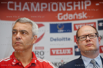 Gdansk. Hotel Mercure. Konferencja prasowa poprzedzajaca...