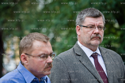 Gdansk. Park przy pomniku Swietopelka. Konferencja...