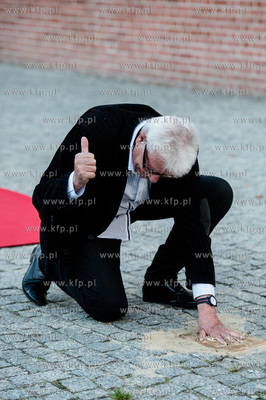 Gdansk. Solidarity of Arts. Uroczystosc odcisniecia...