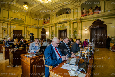 Gdańsk. Siedziba Rady Miasta. Akcja Stowarzyszenia...