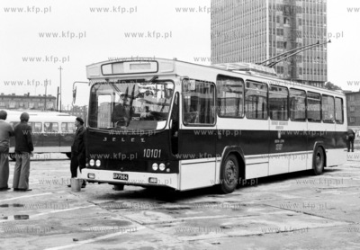 Trolejbus marki jelcz na wystawie poswieconej komunikacji...