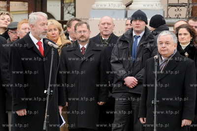 Wizyta prezydenta Lecha Kaczynskiego w Wejherowie....