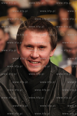 Gala Wojak Boxing Night w Gdyni. Nz. bramkarz Manchester...