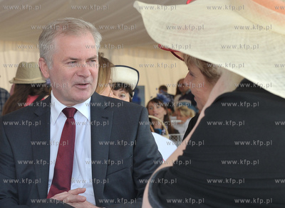 Sopot. Hipodrom. Zawody CSIO. Zaproszeni goscie. Nz...