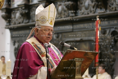 Gdansk, Katedra Oliwska. Msza pozegnalna odchodzacego...