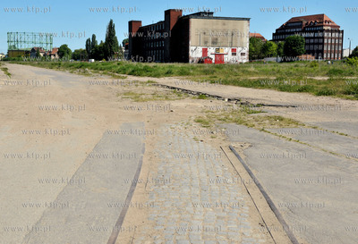 Gdansk. Tereny byłej Stoczni Gdanskiej. widzine zl...