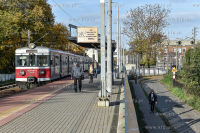 Gdańsk - Orunia.  Przystanek kolejowy PKP. 18.10.2017...