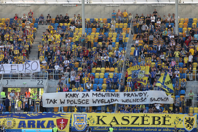 Gdynia. Mecz o mistrzostwo Ekstraklasy. Arka Gdynia...
