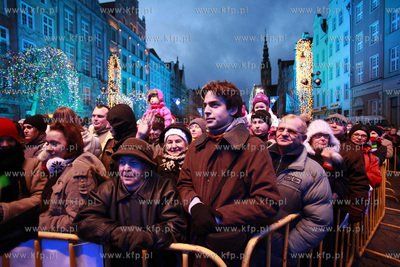 Gdansk. Dlugi Targ. Koncert Cała Polska śpiewa kolędy...