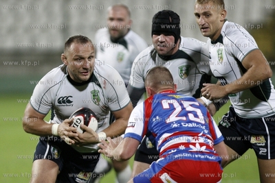 Ekstraliga rugby. Mecz Lechia Gdansk - Budowlani Lodz....