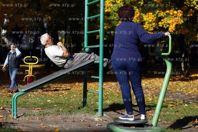Sopot. Silownia w parku polnocnym.
14.10.2013
fot....