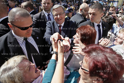 Wizyta Prezydenta RP Bronislawa Komorowskiegow Sztumie....