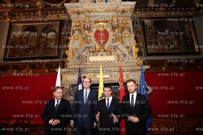 Wizyta premiera Francji  Manuela Vallsa w Gdańsku....