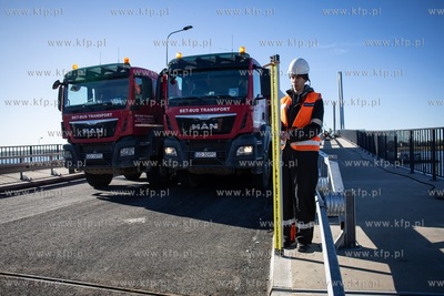 Pierwsze próby obciążeniowe budowanego mostu w Sobieszewie.
29.09.2018
fot....