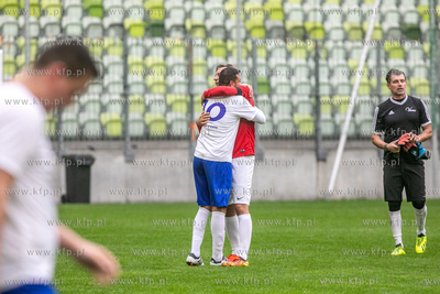 Stadion Gdańsk. Mecz towarzyski drużyn piłkarskich...