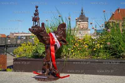Forum Gdańsk. Odsłonięcie figurki Gdańskiego Lwa...