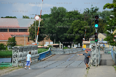 Gdansk Sobieszewo. Most Pontonowy na Martwej Wisle...