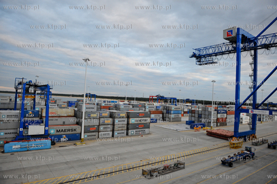 Gdansk. Terminal kontenerowy DCT. Wizyta przedstawicieli...