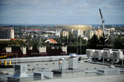 Gdansk. Uroczystosc zakonczenia budowy Centrum Medycyny...