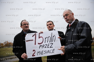 Gdansk. Wysepka na Wezle Kliniczna. Konferencja prasowa...