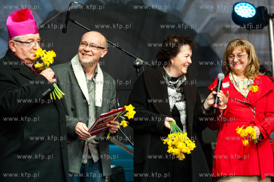 Gdansk. Scena przy Zielonej Bramie. Koncert Ani Rusowicz...