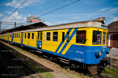 Gdansk. Dworzec Glowny PKP. Pociag elektryczny Szybkiej...