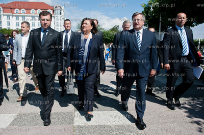 Sopot - molo. Przystan Jachtowa. Uroczystosc slubowania...