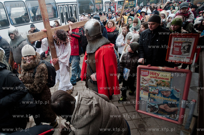 Wielki Piatek. Misterium Meki Panskiej na ulicach Gdanska.
29.03.2013
fot....