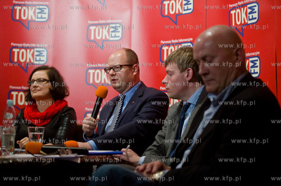 Gdansk. Ratusz Staromiejski. Debata kandydatow na Prezydenta...