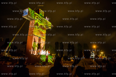 Gdansk. Plac Zebran Ludowych. XIX Miedzynarodowy Festiwal...