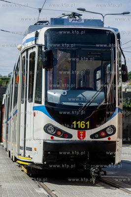 Gdansk. Wrzeszcz. Zajezdnia tramwajowa Zakladu Komunikacji...