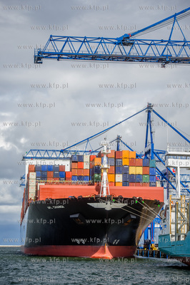 Gdansk. Terminal kontenerowy DCT. Kolejne zawiniecie...