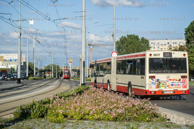 Gdańsk. Morena. Linia tramwajowa Piecki - Migowo....