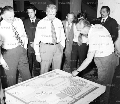 Premier Piotr Jaroszewicz i I sekretarz Komitetu Centralnego...