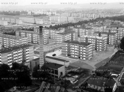 Gdanska dzielnica z lotu ptaka, prawodopodobnie Przymorze....