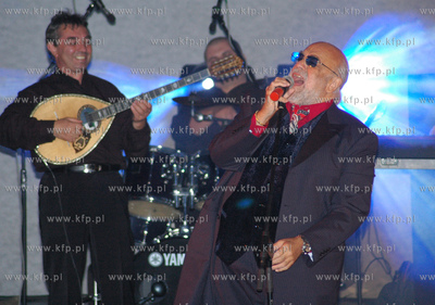 Demis Roussos przed Festiwalem w Sopocie  dal koncert...