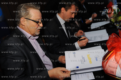 Sopot. Hotel Haffner. Podpisanie umowy na budowe nowego...