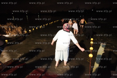 Kaliningrad, Rosja. Swieto Chrztu Panskiego podczas...