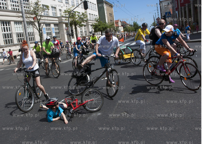 18 Metropolitalny Wielki Przejazd Rowerowy. Na zdjeciach...