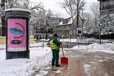 Sopot. Centrum Sopotu i Park Północny po obfitych...