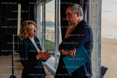 Sopot.  Mamuszki 14.  Prezydent Sopotu Magdalena Czarzyńska-Jachim...