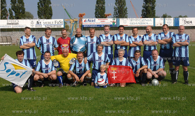 Mecz na stadionie Polonii Gdansk Orly Gorskiego kontra...