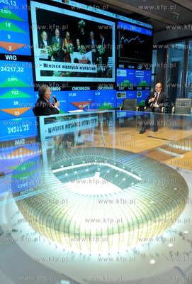 Warszawa. Siedziba Gieldy Papierow Wartosciowych. Prezentacja...