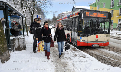 Gdansk, ul. Powstancow Warszawskich. Zima nie daje...