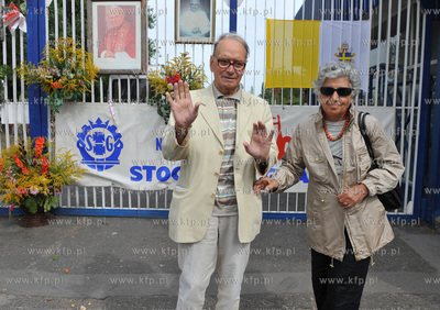 Ennio Morricone z zona Maria Travia przed historyczna...